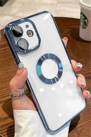 Resim casesing Iphone 11 ( 12 Görünümlü ) Logo Detaylı Kamera Lens Korumalı Luxury Kılıf 