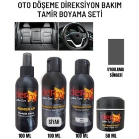 Resim Derby Siyah Oto Döşeme Boya Seti ve Deri Çatlak Macun 