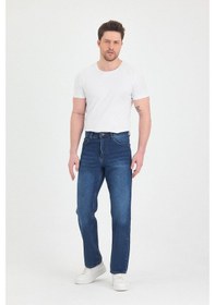 Resim Polo State Erkek Baggy Fit Kot Pantolon Mavi Mavi 