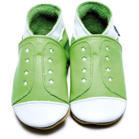 Resim Inch Blue 0-6 Ay, Tek Beden, Sneaker Green Hakiki Deri Çocuk Patik 