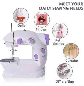 Resim Mena Rise Mini Ev Dikiş Makinesi Pedallı Sewing Machine ( Lisinya ) 