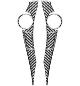 Resim Prius 2009-2015 Karbon Fiber Araç Direksiyon Simidi Düğmesi Kapağı Döşeme İç Etiket Aksesuarları Karbon Fiber Desen 