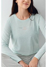 Resim Pierre Cardin Kadın Yeşil Pijama Takımı Pc9050-s-v1 Yeşil 