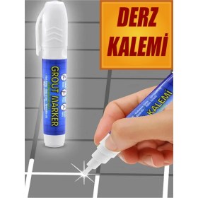 Resim Mermer Fayans Derz Dolgusu Boyama Boyası Kalemi Beyaz Hızlı Kuruyan Su Bazlı Kokusuz Kalıcı Yenileme 