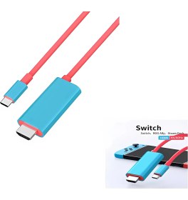 Resim cesoyuncak Nintendo Switch Lite V1-V2 OLED Uyumlu HDMI Kablo 2 Metre 