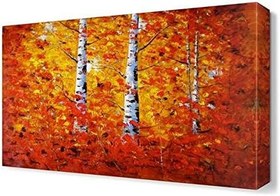 Resim DekorSevgisi - Yapraklar Arasında Tablosu - 75x50 