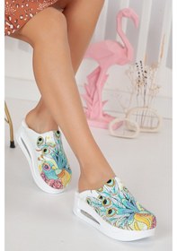 Resim 20Tasarımterlik Tavus Kuşu Ortopedik Airmax Medikal Sabo Terlik Çok Renkli 