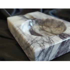 Resim Pergamon Leylak Mermeri Puro Kül Tablası 3cm Kalınlık Özel Seri 