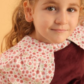 Resim Patique Fitilli Kadife Jile - Bordo / 3 Yaş 