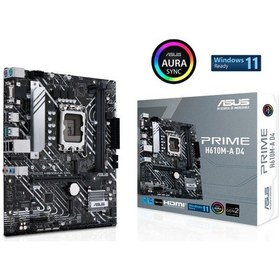Resim Asus Prime H610M-A D4 Intel H610 3200 MHz (OC) DDR4 Soket 1700 mATX Anakart 