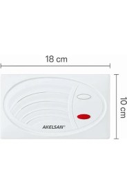 Resim AK-501 Daire Içi Diafon Şubesi – Tek Tuşla Kapı Açma, Sesli Iletişim, Duvar Tipi, Şık Beyaz Tasarım, Apartman Konuşma Sistemleri 