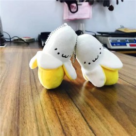 Resim Dzjjna Yeni 1 Adet Dört Inç Iyi Şanslar Karikatür Peluş Oyuncak Bebek Anahtarlık Sevimli Bebek Anahtar Küçük Kolye Seti (Yurt Dışından) 