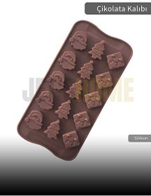 Resim Jet's Home Çam Desen Çikolata Kalıbı Bpa Free Buz Kalıbı Silikon Tatlı Kalıbı Yapışmaz Kalıp 