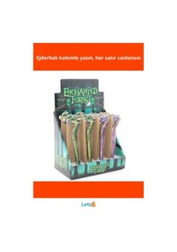 Resim Ejderha Figürlü Dayanıklı Polyester Tükenmez Kalem 16 Cm Çok Renkli 