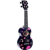Resim Mahalo Soprano Ukulele (Heart Black) 