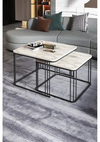 Resim Uslucan Alışveriş Orta Sehpa İkili Alize Efes Çok Renkli 