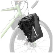 Resim Jeehugo Pvc Su Geçirmez Bisiklet Ön Çantası - Kaydırmalı Kenar Kapatma, 30x19x10cm, Elektrikli Scooter & Tüm Bisikletler İçin, Taşınabilir Eşyalar İçin Çok Renkli 