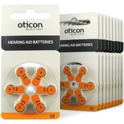Resim Oticon 13 Numara 1.45V İşitme Cihazı Pili 6 x 10'lu 