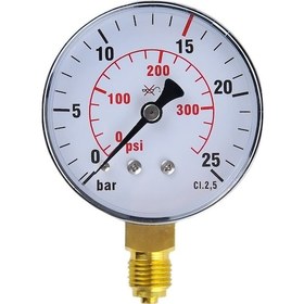 Resim Simga 0-250 Bar Çap Ø63 MM ALTtan Bağlantılı Kuru Tip Manometre 