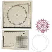 Resim Minkale Takımı Harita Cetvel Seti Şeffaf Beyaz 