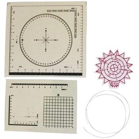 Resim Minkale Takımı Harita Cetvel Seti Şeffaf Beyaz 