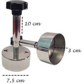 Resim One Chef Kasap Köfte Hamburger Köfte Kalıbı Şekillendirme 8 CM 