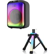 Resim Kensa Bluetooth Hoparlör Standlı/Işıklı/Kumandalı/Mikrofonlu 40w - 3600 Mah Yüksek Performans 