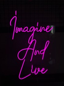 Resim İmagine And Live Neon Led Renkli 