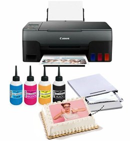 Resim Canon PIXMA G3480 Gıda Mürekkepli Resimli Pasta Yazıcısı Bitmeyen Kartuş Sistemi 