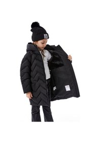 Resim Benitto Kids Kız Çocuk Kapüşonlu Kışlık Şişme Mont 51353 Siyah 