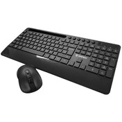 Resim Everest KM-9676 Kablosuz Standart Klavye Mouse Set (İthalatçı Garantili) 