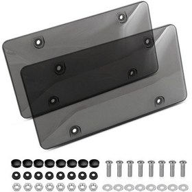 Resim Tenfowee 2'li Set Modern Araç Plaka Çerçevesi - Dayanıklı, Paslanmaz, Uv Koruyucu, Kolay Montaj, Evrensel Uyumlu Plaka Koruması 