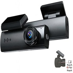 Resim Araç İçi Kamerası Dvr+wi-fi 1920/1080p Gece Görüşlü 170º Geniş Açı Algılama Sensör Araç İçi Kamera 