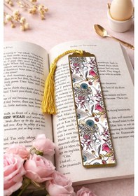 Resim Sanatsal Tablo Temalı Metal Kitap Ayracı Çiçek Bahçesi 
