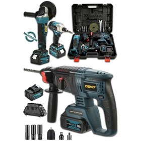 Resim Deko Turkey 3'lü Makine Seti Torklu Vidalama Somun Sıkma + Şarjlı Matkap 2-26 MM + Şarjlı Taşlama 125 MM 