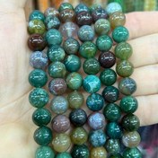 Resim Doğal Taş Hint Akik Boncukları, 15" Tel, Kendin Yap Takı Yapımı, Retro El Sanatları, Tılsımlar, Bilezikler, Yüzükler, Başlıklar, 4/6/8/10/12/14mm Dekoratif Boncuklar 