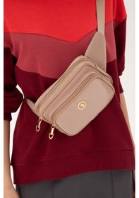 Resim U.S. Polo Assn. Kadın Bej Kapitone Bel Çantası 50300298-VR011 