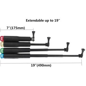 Resim Eken H9r Suya Dayanıklı Teleskopik Kaliteli Monopod Selfi Çubuk 