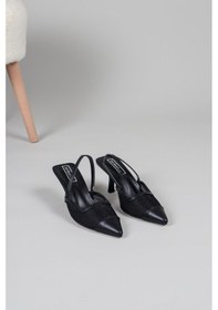 Resim Birikon Livia File Alçak Topuklu Ayakkabı Siyah-7336-siyah Siyah 