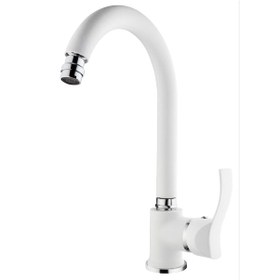 Resim Gms Akdeniz Beyaz Krom Kuğu Eviye Mutfak Bataryası Akd402-K 