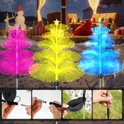 Resim 1/4/6 adet Güneş Enerjili LED Denizanası Lambası ile Renkli Gradyan Tatil Dekoratif Yer Fiyatlama Işıkları için Noel, Şükran Günü ve Yeni Yıl Çim Bahçe, Koridor Festivali Süsleme Çim Işığı, AMILL 