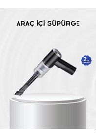 Resim Northcity 5500pa Güçlü Emişli Kablosuz El Süpürgesi Araç İçi Temizlik İçin Mini Süpürge Ve Usb Şarjlı 