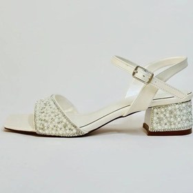 Resim Kindep London&london İncili Alçak Topuklu Kadın Abiye Ayakkabı Sedef Sedef 