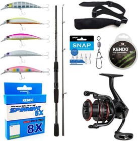 Resim Yekoutdoor Okuma Profesyonel Spin Seti Okuma Wave Power 8'0 2.44 Cm 15-40 Gr 2 Parça Spin Kamışı&okuma Ceymar Hd Chd-2500a Matt Black 7+1bb Olta Makinesi 