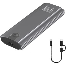 Resim Sones Blueendless 2810 Genel Çift Protokollü Kablolama 2'si 1 Arada M.2 Mobil Sabit Disk Kutusu Ssd Harici Katı Sabit Disk Muhafaza Kutusu 