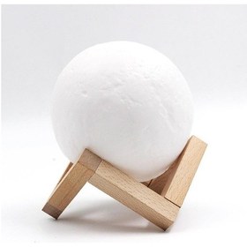 Resim Dekoratif Ayaklı 12Cm 3D Ay Gece Lambası & Mikail Melek Kolye Hed Çok Renkli 