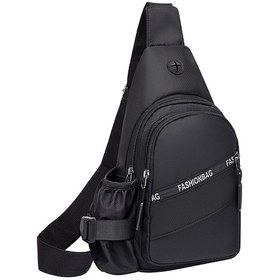 Resim Mufunye Erkek Çanta Casual Sırt Çantası Su Bardak Cebi Telefon Anahtar Para Kart Taşıma Siyah Siyah 