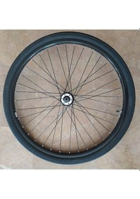 Resim Carraro 26x1.50 Xlc Lastik+ Jant Tel Örülü İnce Tekerlek Ön Şehir 