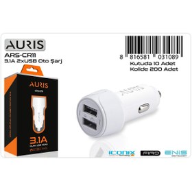 Resim Auris 3.1 A Araç Şarj Başlığı 