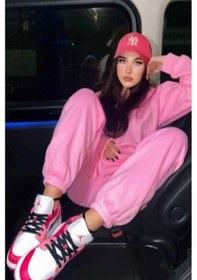 Resim Unisex Ny Nakışlı Fuşya Kep Şapka Fuşya 